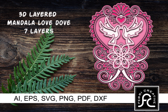 3D Layered Mandala - Love Dove: A Designerβs Review for Local Business Branding & Packaging