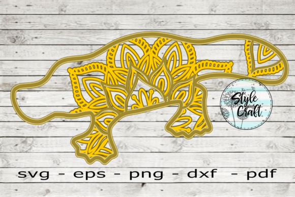 3D Platypus Mandala: A Unique 3D SVG Design for Creative Bloggers and Publishers