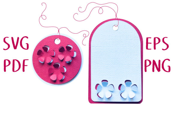 3D Plum Blossom Gift Tags: A Delicate 3D SVG Design for Elegant Blog & Editorial Visuals