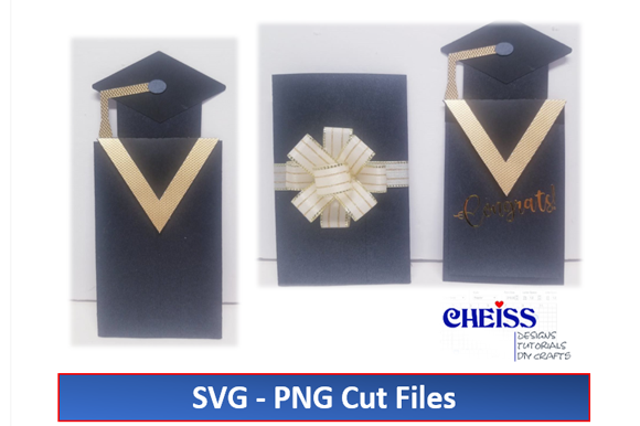 Graduation Gift Card Holder: A 3D SVG Design for Editorial & Web Use