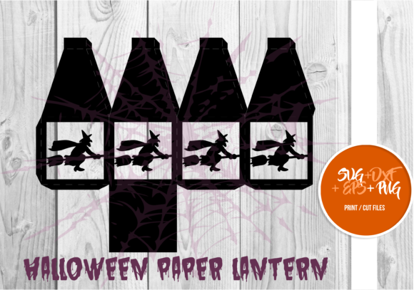 Halloween Paper Lantern Series 016: A 3D SVG Shape for Seasonal Branding