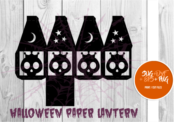 Halloween Paper Lantern Series 045: A 3D SVG Shape for Seasonal Branding and Holiday Craft Projects
