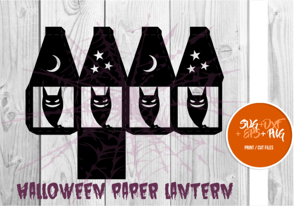 Halloween Paper Lantern Series 074: 3D SVG Shapes for Seasonal Branding