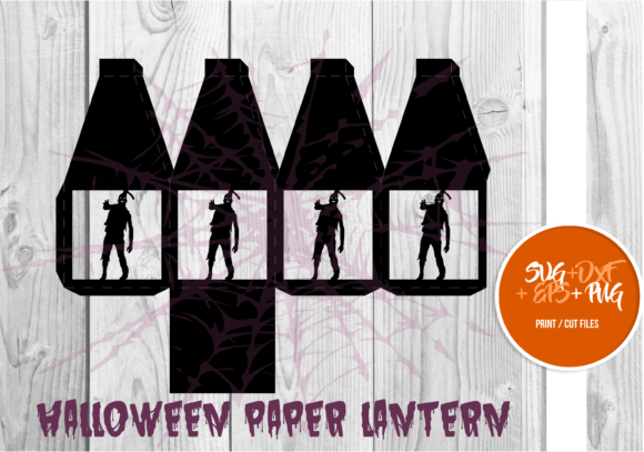 Halloween Paper Lantern Series 088: A 3D SVG Design for Seasonal Blog Graphics