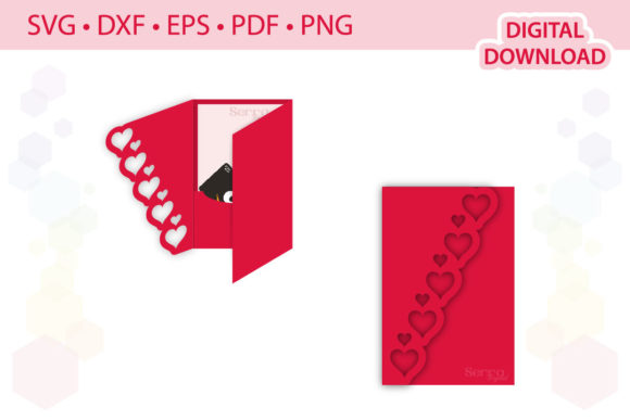 Heart Card Invitation Template: A 3D SVG Shape That Elevates Branding Visuals