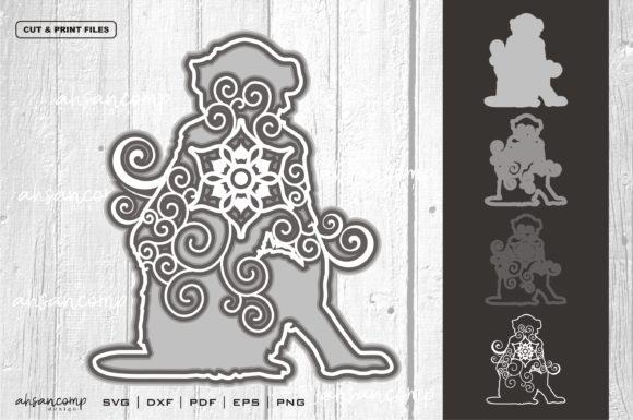 Monkey Mandala 3D Layered 3: A Versatile Graphics Asset for Crafts & Creative Marketing