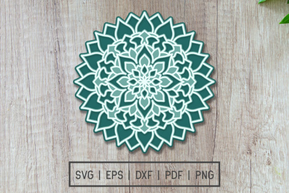 Multilayered 3D Mandala: A Rich 3D SVG for Shadow Boxes and Brand Depth