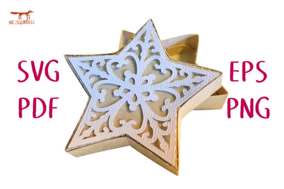 Star Lidded Box 3D SVG Cut File – A Versatile Design Asset for Gift Boxes and Content Creators